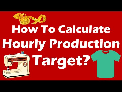 Part of a video titled How to Calculate the Hourly Production Target? Explained.