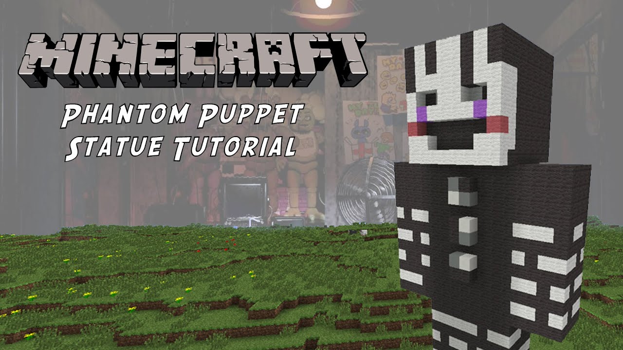 Minecraft Tutorial: Phantom Puppet (Five Nights At Freddy's 3) Statue