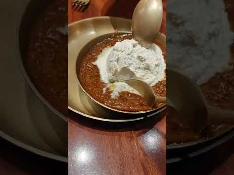 Mohanthal with Vanilla ice cream