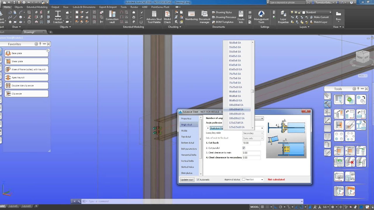 Advance Steel 2016 - Zero to Documentation in under 8 minutes