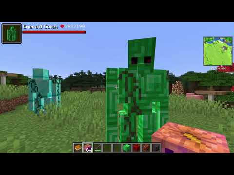 Minecraft Extra Golems Mod - TNT Golem Explodes