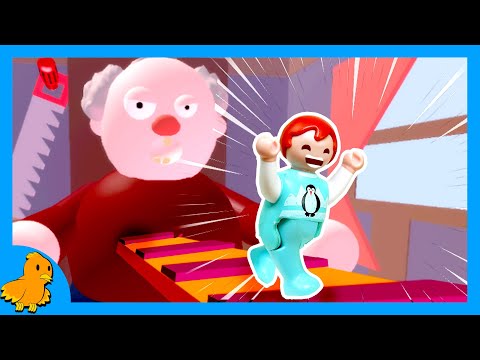 Emma muss vor bösem Opa entkommen!😠😱 Obby | Playmobil Familie Vogel (Roblox)