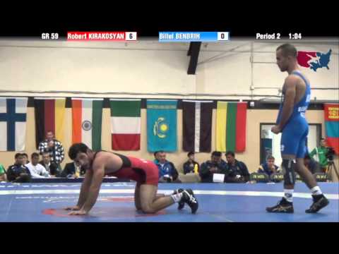 59 KG QF - Robert Kirakosyan (ARM) vs Billel Benbrih (ALG)