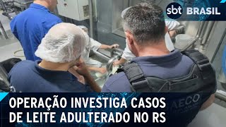 Leite com soda cáustica: operação no RS prende envolvidos em fraude | SBT Brasil (11/12/24)