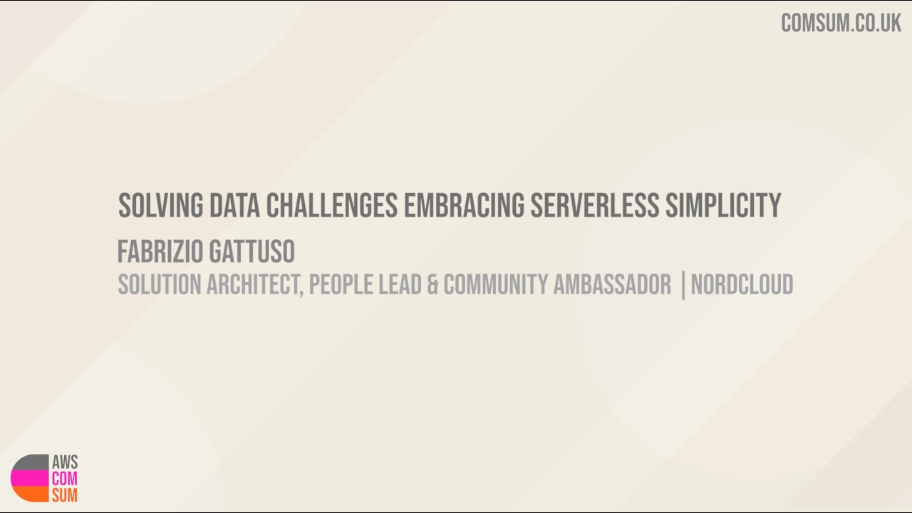 Solving data challenges embracing serverless simplicity | Fabrizio Gattuso