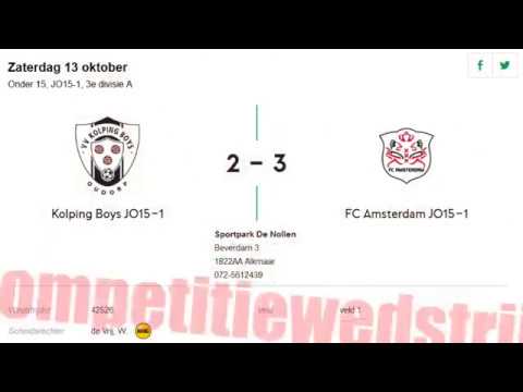 Kolping Boys JO15-1 vs FC Amsterdam JO15-1 | Competitiewedstrijd