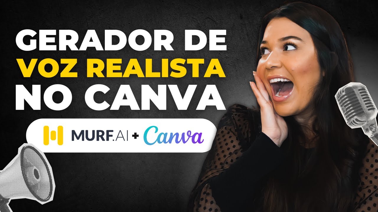 GERADOR DE VOZ REALISTA no CANVA com INTELIGÊNCIA ARTIFICIAL | Murf.AI