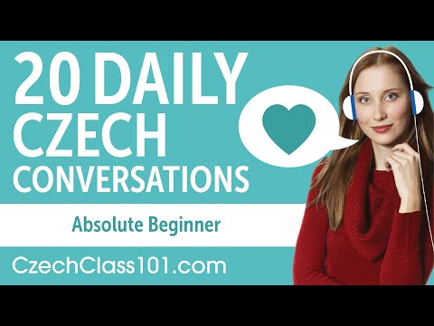 20 Daily Czech Conversations - Czech Practice for Absolute Beginners