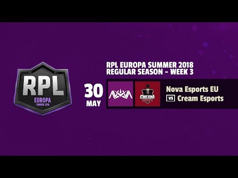NOVA ESPORTS EU VS CREAM ESPORTS - RPL EUROPA SUMMER 2018 - JORNADA 3 | CLASH ROYALE | REVOL AIMAR |