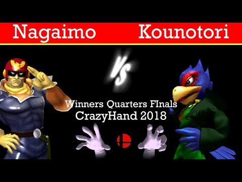 CrazyHand 2018 WQF - Nagaimo(C.Falcon) vs. Kounotori(Falco)