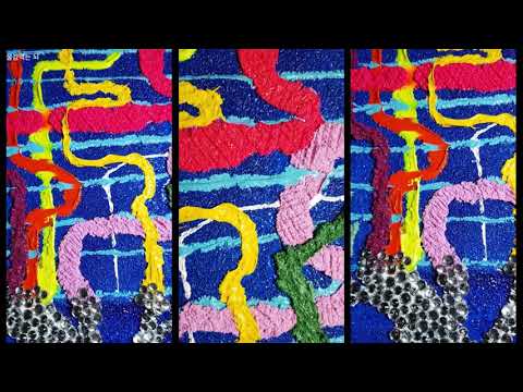 추상화. 희망을 주는 나무.  acrylic color. sand. cubic #29