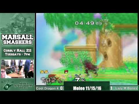 CoolDragon^4 (Fox) V.S. Lazy M Bones (Marth) 11/15/16