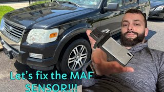 How to replace mass air flow sensor in 2004-2010 ford explorer XLT V6 4.0L!
