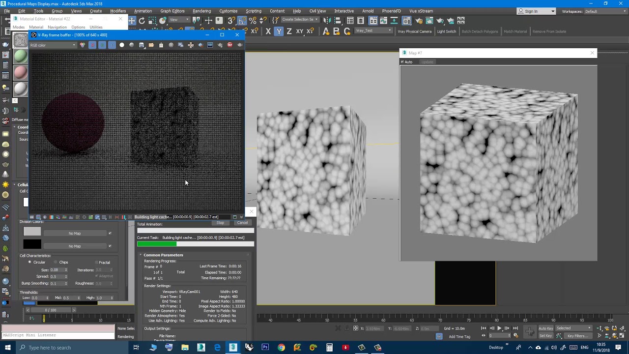 3DS Max - Accurate Display Of Procedural Maps - Solved