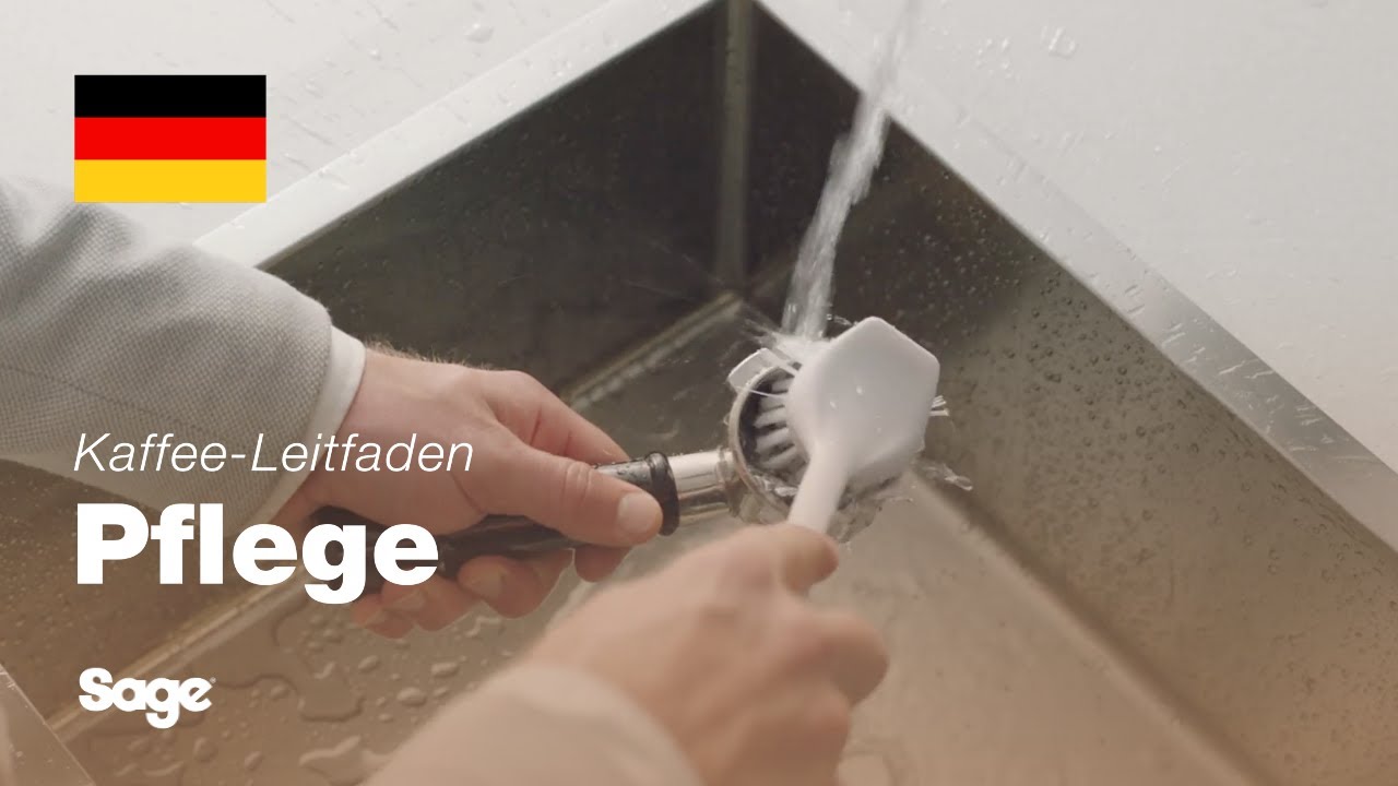 Reinigung von Siebträger und -einsatz