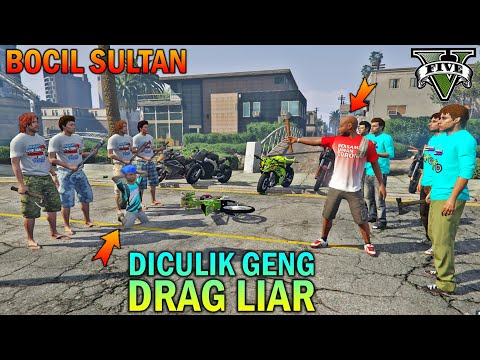 Elementary School Boy Kidnapped by Illegal Drag Bike Gang - GTA 5 SULTAN BOCIL