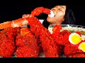 KING CRAB SEAFOOD BOIL MUKBANG FRIED HOT CHEETOS MUKBANG ALFREDO SAUCE ASMR EATING MUKBANG