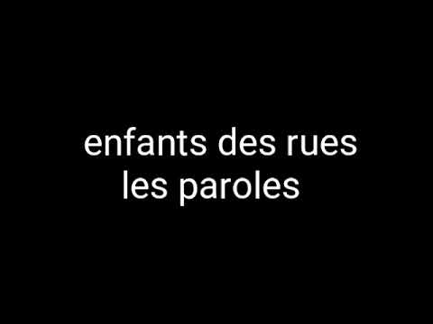 Enfants des rues - Disiz la peste - ( Sofiane) - (les paroles)
