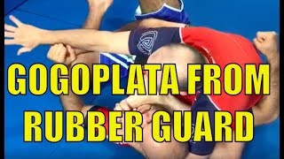 Gogoplata From Rubber Guard by Eddie Bravo's Black Belt Brandon Mccaghren