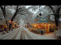 Warm Winter Jazz ️ Slow Snowy Morning At A Small Town Coffee Shop Relaxing Jazz To Ease Your Mind