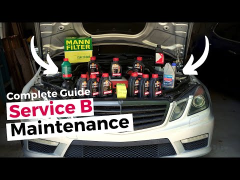 Service B Mercedes Benz! A complete guide showing you how to do each service! *BIG MONEY SAVER**