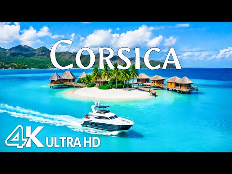 Wonder of Corsica 4K – Golden Shores, Crystal Blue Sea & Mediterranean Beauty | Relaxing Music