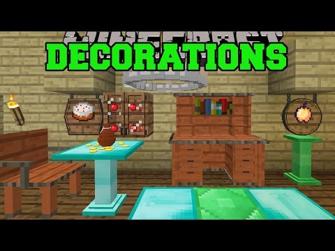 Minecraft: DECORATIONS OVERLOAD! (CABINETS, CHANDELIERS, FOUNTAINS, SIGNS, & MORE) Mod Showcase