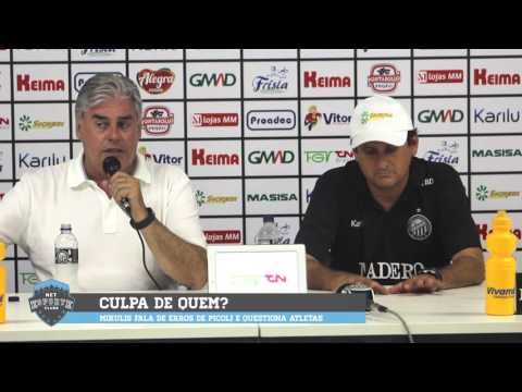 Mikulis questiona Picoli e atletas do Operário - TV NEC