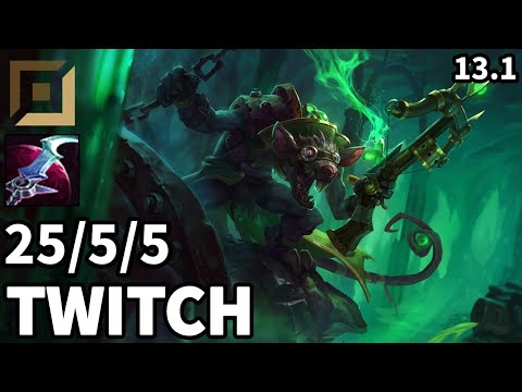 Twitch ADC vs Caitlyn - EUW Master | Patch 13.1