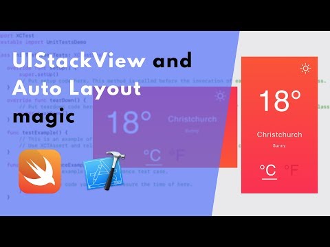 UIStackView and Auto Layout in code with Swift 4 (Weather App #3)