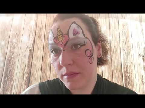 Ich schminke mich als Einhorn