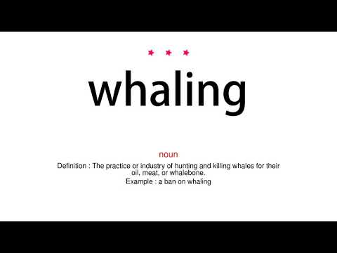 How to pronounce whaling - Vocab Today