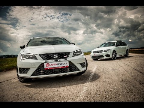 Drag Race: Seat Leon ST Cupra 280 vs. Škoda Octavia Combi RS