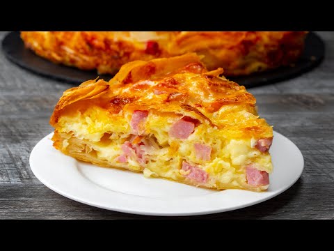 La tarte au jambon et au fromage la plus rapide et la plus savoureuse | Cookrate - France