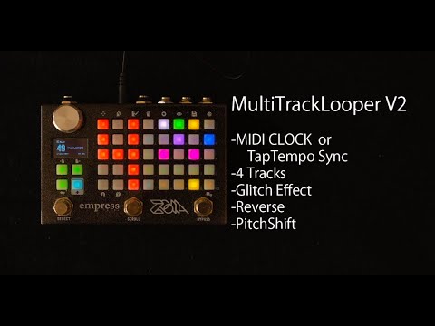 【ZOIA】MultiTrackLooper V2 (Sync MIDI CLOCK/TapTempo )