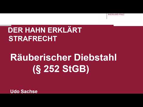The Rooster Explains Criminal Law - Section 252 of the German Criminal Code (StGB): Robbery and T...