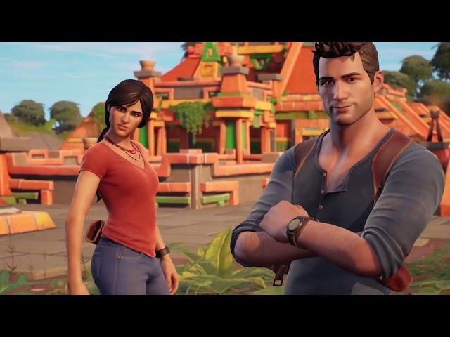 Fortnite: трейлер и изображение персонажей Uncharted в игровой и киноверсиях