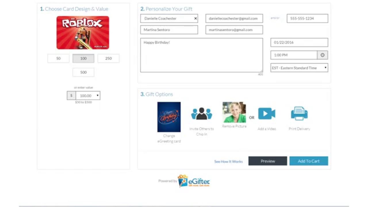 How to print and hand deliver a ROBLOX Gift Card to a friend.