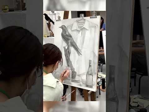 彫刻学科 【静物デッサン】基礎科講師による静物デッサン‼️‼️【藝大】#すいどーばた美術学院 #東京藝術大学 #制作プロセス #アート