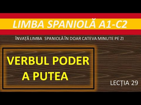Verbul Poder- a putea- indicativ prezent // Curs limba spaniola #29
