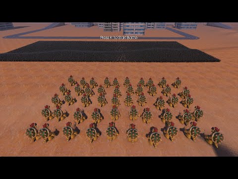 50 Bowser vs 20,000 German WW2 Soliders Ultimate Epic Battle Simulator