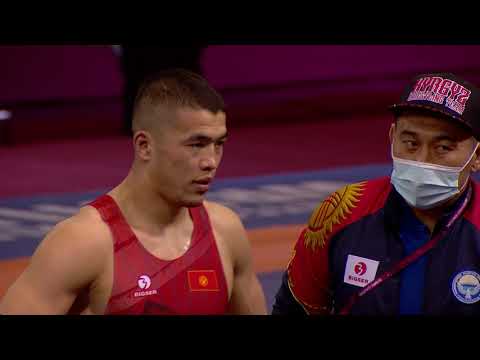 1/2 GR - 77 kg: A. MAKHMUDOV (KGZ) v. S. GURPREET (IND)