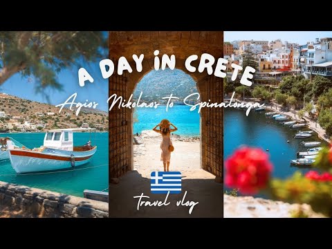 🇬🇷 Discovering Crete’s Coastal Magic: Agios Nikolaos to Spinalonga | CRETE DAY 2