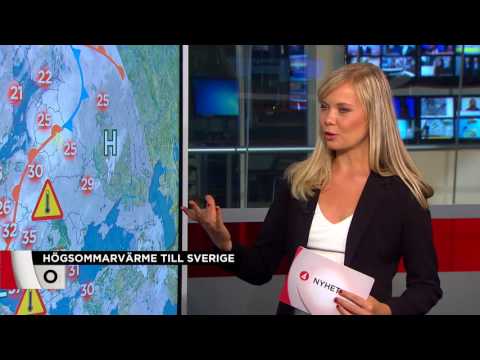 Nu kommer högsommarvärmen - Nyheterna (TV4)