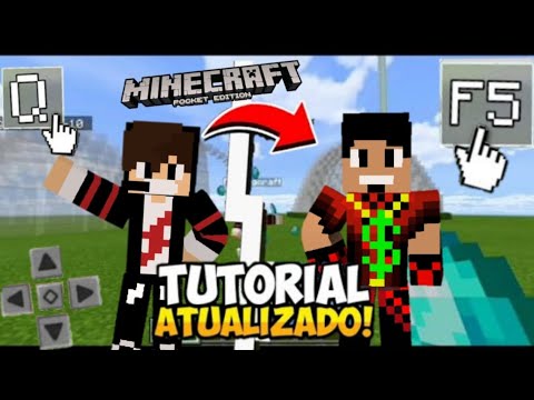 ATUALIZADO! COMO MUDAR A VISÃO E DROPAR ITENS IGUAL DO PC PELO CELULAR - MINECRAFT PE