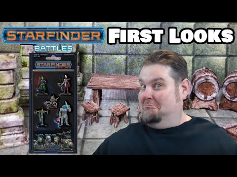 Starfinder Battles Miniatures First Look --- Iconic Heroes 2