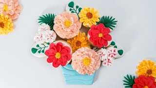 How to Make a Flower Cookie Bouquet | Mothers' Day Gift Idea | Graduation Gift Idea