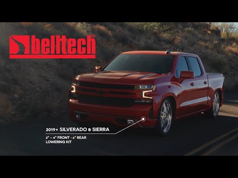 Belltech 2019+ Silverado and Sierra 4"/6" Lowering Kit