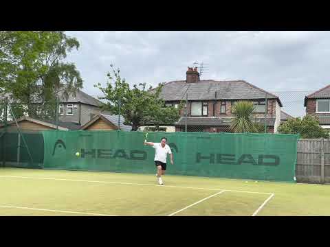 Tennis practice with the Spinfire Pro 2 V2
