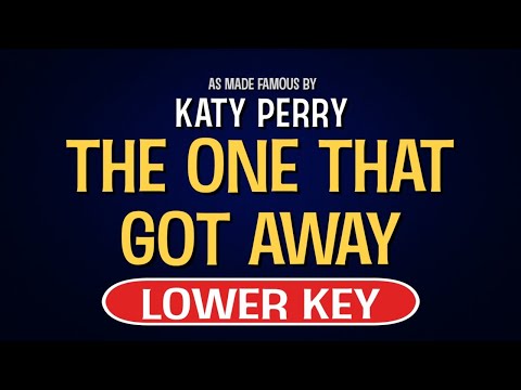 Katy Perry - The One That Got Away | Karaoke Lower Key
